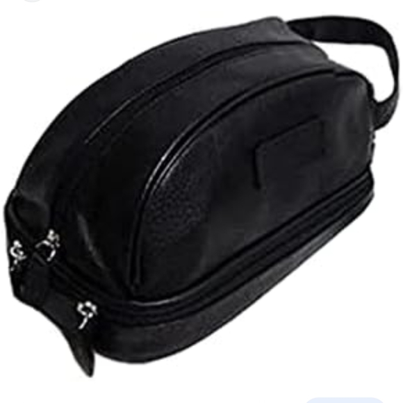 ORIGINAL PENGUIN Munsingwear Men's BLACK Toiletry Dopp Kit Travel Bag LIKE NEW! - Picture 1 of 15